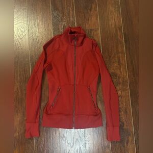 Lululemon Movement To Movement Jacket Size 4 Dark Sport Red